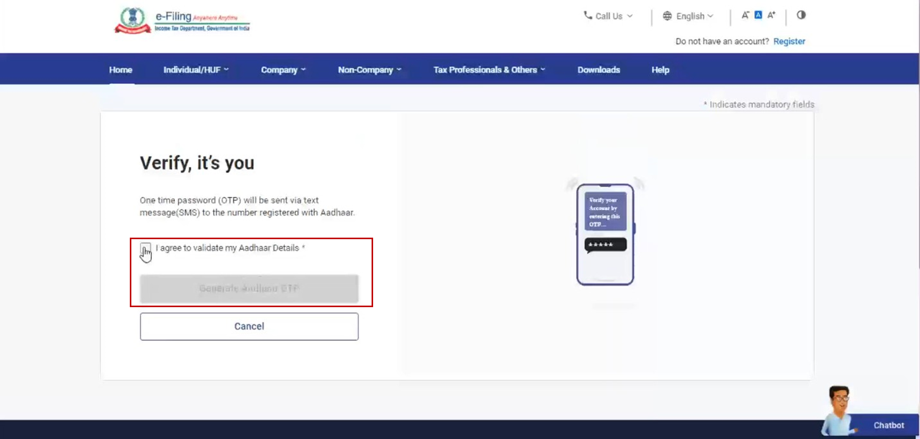login-user-manual-income-tax-department